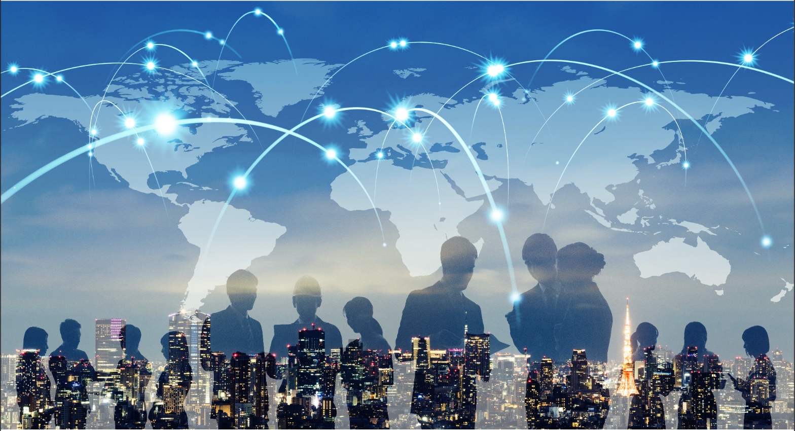 Global network visualization