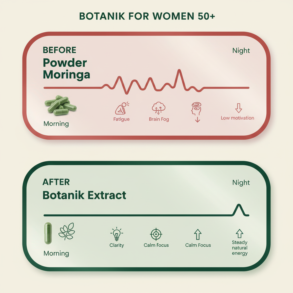 Powder Moringa vs Botanik Extract Comparison